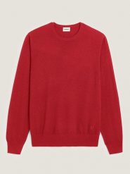 Rodier Wełniany sweter w kolorze czerwonym rozmiar: XL. Czerwone swetry nierozpinane Rodier, xl, bez wzorów, z wełny, bez kołnierzyka, bez ramiączek. Za 260.99 zł.