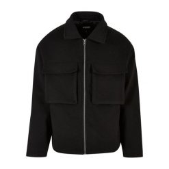 Kurtka Urban Classics. Czarne kurtki Urban Classics, l, bez wzorów, z materiału, bez kaptura. Za 264.50 zł.