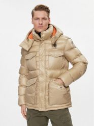 Blauer Kurtka puchowa 23WBLUC02236 Beżowy Regular Fit. Brązowe kurtki Blauer, m, bez wzorów, z puchu, bez kaptura. Za 1,949.00 zł.