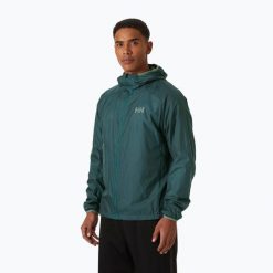 Kurtka przeciwwiatrowa męska Helly Hansen Rapide Insulator Wind. Zielone kurtki Helly Hansen, m, bez wzorów, bez kaptura. Za 629.99 zł.