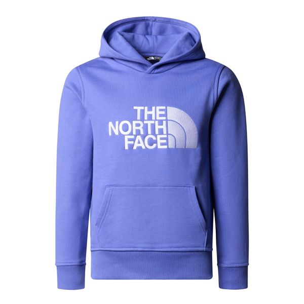 Bluza The North Face Drew Peak. Niebieskie bluzy z kapturem The North Face, na wiosnę, l, bez wzorów, z bawełny, z kapturem. Za 323.40 zł.