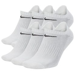 Skarpetki treningowe Nike Everyday Cushioned SX7675-100 6 pack niskie. Białe buty treningowe Nike, bez wzorów. Za 74.90 zł.