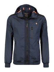 Geographical Norway Kurtka przejściowa "Bacary" w kolorze granatowym rozmiar: XL. Niebieskie kurtki Geographical Norway, xl, bez wzorów, prążkowane, bez kaptura. Za 153.34 zł.