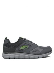 Skechers Sneakersy Syntac 232398/CHAR Szary. Szare buty sportowe casual Skechers, bez wzorów, z materiału, bez zapięcia. Za 239.00 zł.