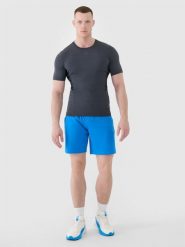 4F Spodenki treningowe szybkoschnące męskie - niebieskie XL. Niebieskie krótkie spodenki sportowe 4F, m, bez wzorów, z dzianiny. Za 99.99 zł.