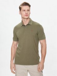Napapijri Polo Eolanos 3 NP0A4GB3 Zielony Regular Fit. Zielone koszulki polo Napapijri, m, bez wzorów, z bawełny, bez kołnierzyka, bez ramiączek. Za 189.99 zł.