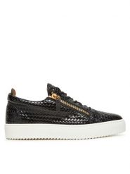 GIUSEPPE ZANOTTI Sneakersy RM50012/001 Czarny. Czarne buty sportowe casual Giuseppe Zanotti, bez wzorów, ze skóry, bez zapięcia. Za 2,439.00 zł.