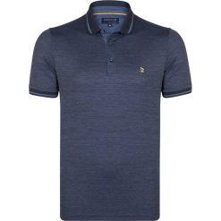 Koszulka polo w kolorze granatowym. Niebieskie koszulki polo Giorgio Di Mare, m, bez wzorów, bez kołnierzyka, bez ramiączek. W wyprzedaży za 107.95 zł.