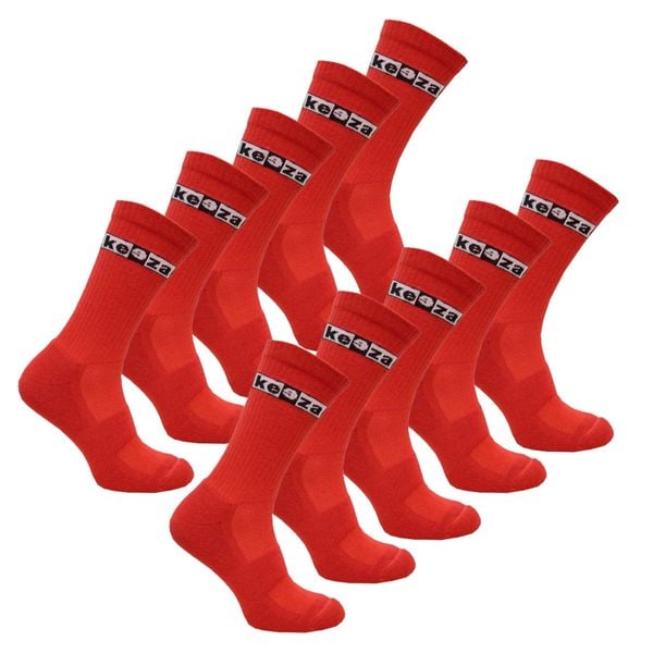 Skarpety sportowe Keeza 10 par. Czerwone skarpetki sportowe KEEZA, bez wzorów. Za 138.00 zł.