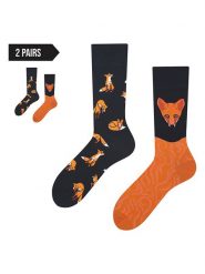 TODO SOCKS Skarpety (2 pary) w kolorze czarno-pomarańczowym rozmiar: 39-42. Czarne skarpety TODO SOCKS, bez wzorów, prążkowane. Za 70.95 zł.