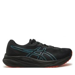 Buty do biegania Asics. Czarne buty do biegania ASICS, bez wzorów, bez zapięcia, do biegania. Za 459.99 zł.