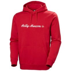 Bluza Helly Hansen Core Graphic. Szare bluzy z kapturem Helly Hansen, na lato, m, bez wzorów, z bawełny, z kapturem. Za 379.00 zł.