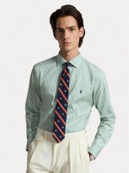 Polo Ralph Lauren Koszula 710B22606002 Zielony jasny Custom Fit. Zielone koszule Polo Ralph Lauren, m, bez wzorów, z bawełny, bez kołnierzyka, bez ramiączek. Za 730.99 zł.