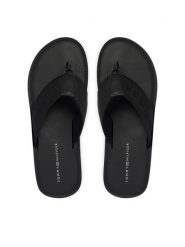 Tommy Hilfiger Japonki Jacquard Logo FM0FM05808 Czarny. Czarne japonki Tommy Hilfiger, bez wzorów, z materiału. Za 249.99 zł.