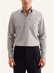 Seidensticker Koszula - Slim fit - w kolorze szarym rozmiar: 42. Szare koszule Seidensticker, bez wzorów, z bawełny, bez kołnierzyka, bez ramiączek. Za 135.81 zł.