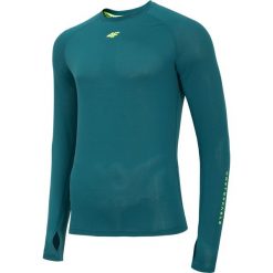 Longsleeve do biegania męski TSMLF200 - morska zieleń. Bezrękawniki marki 4F. Za 119.99 zł.