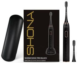 Szczoteczka soniczna Shona Sonic PRO Black. Czarne szczoteczki elektryczne Shona Med. Za 139.90 zł.