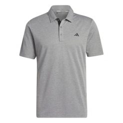 Polo adidas Drive Heather. Szare koszulki polo sportowe Adidas, l, bez wzorów, z materiału, bez kołnierzyka, bez ramiączek, na golfa. Za 191.00 zł.