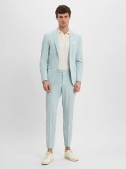 Finshley & Harding London garnitur slim fit - Brixdon-Hoxdon Mężczyźni Slim Fit zielony, 94. Zielone garnitury Finshley & Harding London, m, bez wzorów. Za 1,199.95 zł.
