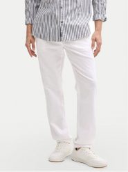 Tom Tailor Spodnie materiałowe 1044716 Biały Regular Fit. Białe spodnie materiałowe Tom Tailor, l, bez wzorów, z bawełny. Za 209.99 zł.