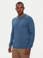 Lindbergh Polo 30-800144 Niebieski Regular Fit. Niebieskie koszulki polo Lindbergh, m, bez wzorów, z wiskozy, bez kołnierzyka, bez ramiączek. Za 129.99 zł.