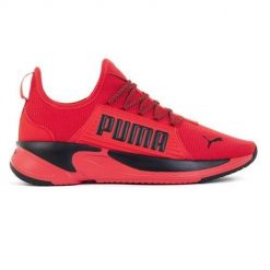 Buty do chodzenia męskie Puma Softride Premier. Czarne buty sportowe casual Puma, bez wzorów, z materiału, bez zapięcia. W wyprzedaży za 269.00 zł.