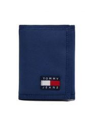 Tommy Jeans Portfel Tjm Ess Daily Nylon Tri Wallet AM0AM13269 Granatowy. Niebieskie portfele Tommy Jeans, bez wzorów, z jeansu. Za 139.99 zł.