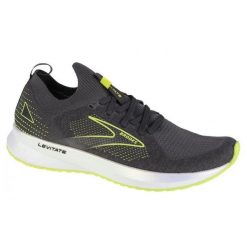 Buty do biegania, męskie Brooks Levitate StealthFit 5. Szare buty do biegania Brooks, bez wzorów, bez zapięcia, do biegania. W wyprzedaży za 606.10 zł.