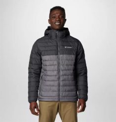 Kurtka COLUMBIA POWDER LITE II HOODED JACKET Szary. Szare kurtki Columbia, l, bez wzorów, z materiału, bez kaptura. Za 539.00 zł.
