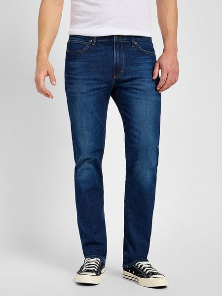 Lee Dżinsy "X Straight" - Regular fit - w kolorze granatowym rozmiar: W40/L32. Niebieskie jeansy Lee, l. Za 163.26 zł.