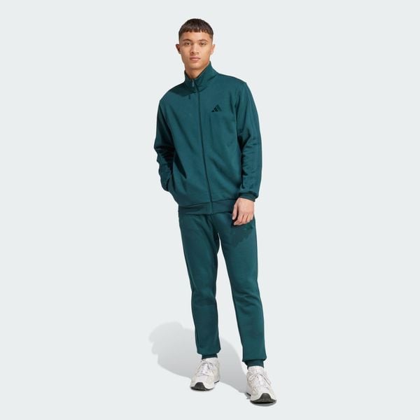 Dres 3-Stripes Fleece. Niebieskie komplety dresowe Adidas, uniwersalny, bez wzorów, z dresówki, bez ramiączek. Za 369.00 zł.