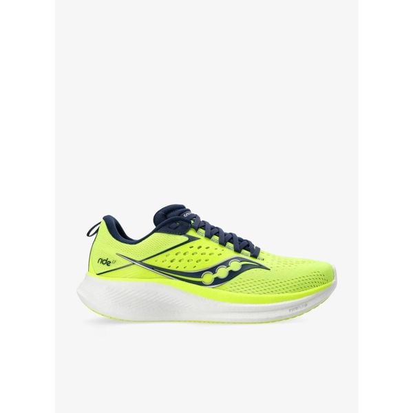 Buty do biegania męskie Saucony Ride 17. Żółte buty do biegania Saucony, bez wzorów, bez zapięcia, do biegania. Za 497.99 zł.