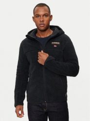 Napapijri Polar T-Tynik NP0A4IA8 Czarny Regular Fit. Czarne bluzy z polaru Napapijri, m, bez wzorów, z polaru, bez kaptura. Za 589.99 zł.