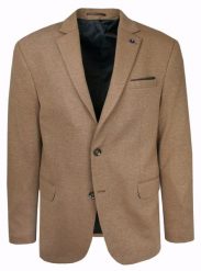 Marynarka, Beżowa, Karmelowa Casualowa, Taliowana, 2 Guziki, Dwa Rozcięcia, Slim -VICTORIO. Brązowe garnitury Victorio, na co dzień, bez wzorów, z bawełny, eleganckie. Za 495.00 zł.