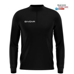 Czarny Polar Sportowy Givova 4XL - Optymalne Komfort i Styl. Czarne bluzy Givova, xl, bez wzorów, z polaru, bez kaptura. Za 170.99 zł.