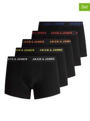Jack & Jones Bokserki (5 par) w kolorze czarnym rozmiar: XXL. Czarne bokserki Jack & Jones, xxl, bez wzorów. Za 109.95 zł.