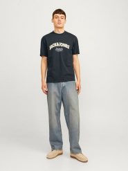 Jack & Jones Koszulka "Bronx" w kolorze granatowym rozmiar: L. Niebieskie bezrękawniki Jack & Jones, l, bez wzorów, z bawełny, bez kołnierzyka, bez ramiączek. Za 37.45 zł.