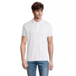 Polo Sol's Prime. Białe koszulki polo SOL'S, m, bez wzorów, z bawełny, bez kołnierzyka, bez ramiączek. Za 146.00 zł.