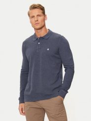 United Colors Of Benetton Polo 3088U3025 Granatowy Regular Fit. Niebieskie koszulki polo United Colors Of Benetton, m, bez wzorów, z bawełny, bez kołnierzyka, bez ramiączek. Za 139.99 zł.