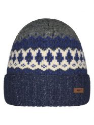 Barts Czapka "Gregoris" w kolorze granatowym rozmiar: onesize. Niebieskie czapki zimowe Barts, z aplikacjami, ze splotem. Za 104.89 zł.