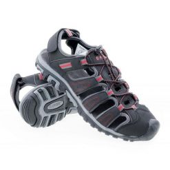 Sandały Hi-Tec Tiore M 92800081082 czarne. Czarne sandały z materiału, bez zapięcia. Za 227.26 zł.