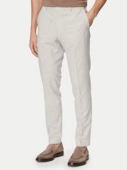 BOSS Spodnie materiałowe H-Genius-253 50561874 Szary Slim Fit. Szare szorty Boss, m, bez wzorów, z materiału. Za 679.99 zł.