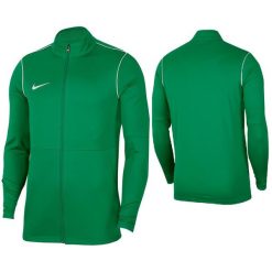Bluza piłkarska męska Nike Dry Park 20 Dri-Fit rozpinana bez kaptura ze stójką. Zielone bluzy bez kaptura Nike, l, bez wzorów, bez kaptura. Za 109.99 zł.