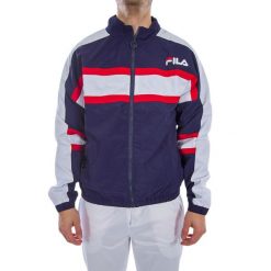 Kurtka przejściowa męska Fila Color Block. Niebieskie kurtki Fila, m, bez wzorów, bez kaptura. W wyprzedaży za 283.49 zł.
