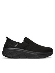 Skechers Sneakersy D'Lux Walker 2.0-Reeler 232463/BBK Czarny. Czarne buty sportowe casual Skechers, bez wzorów, z materiału, bez zapięcia. Za 289.99 zł.