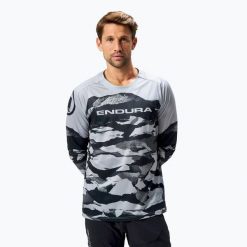 Longsleeve rowerowy męski Endura Mountain Camo Ltd. Brązowe bluzy ENDURA, m, bez wzorów, bez kaptura. Za 219.99 zł.