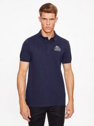 Lacoste Polo PH1136 Granatowy Regular Fit. Niebieskie koszulki polo LACOSTE, l, bez wzorów, z bawełny, bez kołnierzyka, bez ramiączek. Za 289.99 zł.