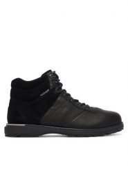 Tommy Hilfiger Trzewiki Corporate Outdoor Warm Lth Boot FM0FM05991 Czarny. Czarne botki sznurowane Tommy Hilfiger, bez wzorów, ze skóry, bez obcasa, bez zapięcia. Za 649.99 zł.