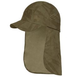 Czapka z daszkiem dla dorosłych Buff Pack Sahara Cap. Zielone czapki z daszkiem Buff, bez wzorów, z elastanu. Za 239.99 zł.