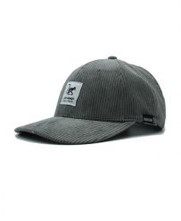 Czapka Baseballowa – Sztruks – Z recyklingu / Dorośli / Jeden rozmiar (Szary). Szare czapki z daszkiem SURF MONKEY, z aplikacjami, z materiału. Za 159.95 zł.
